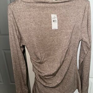 LOFT Women's Tan Long Sleeve Top